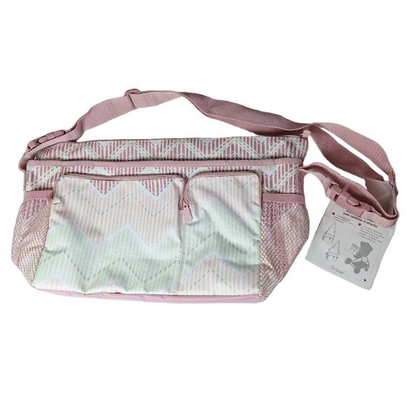 Thirty-one Cargo Thermal Clip Bag Stroller Attachment Pink Pastel Girl Accessory - Picture 1 of 7